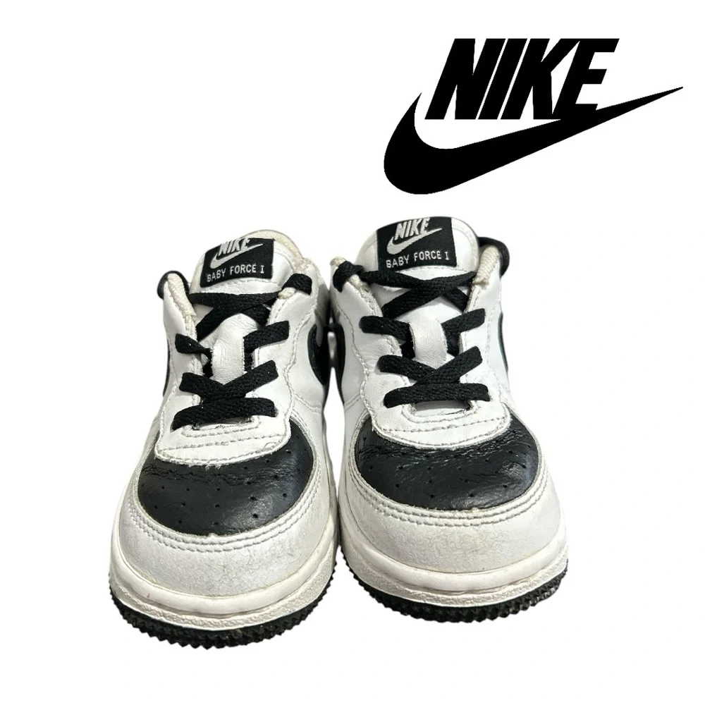 Nike Baby Force 1 Leather Sneakers 40305 - Size‎ 8C